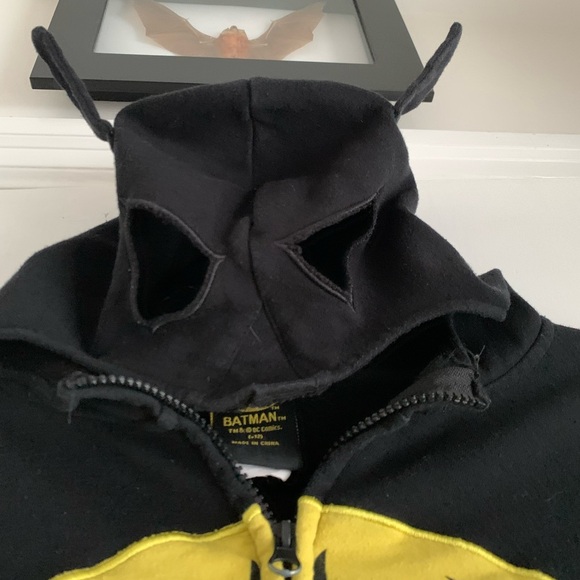 🎄🔥🦇Batman zip up Hoodie with Mask Hood Boys XL - Picture 9 of 14